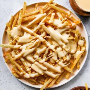 Cheesy dip fries