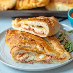 Onion & cheese calzone