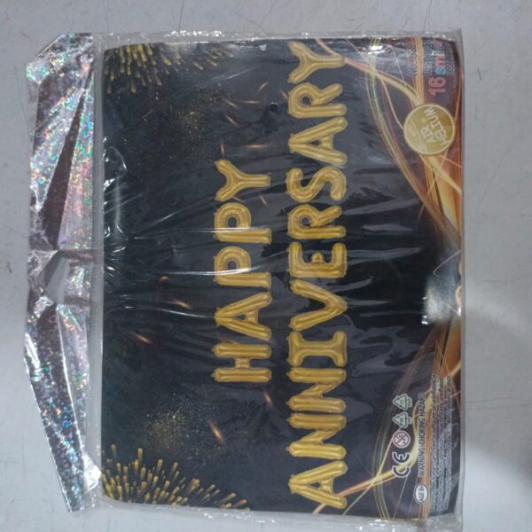 happy anniversary balloon golden